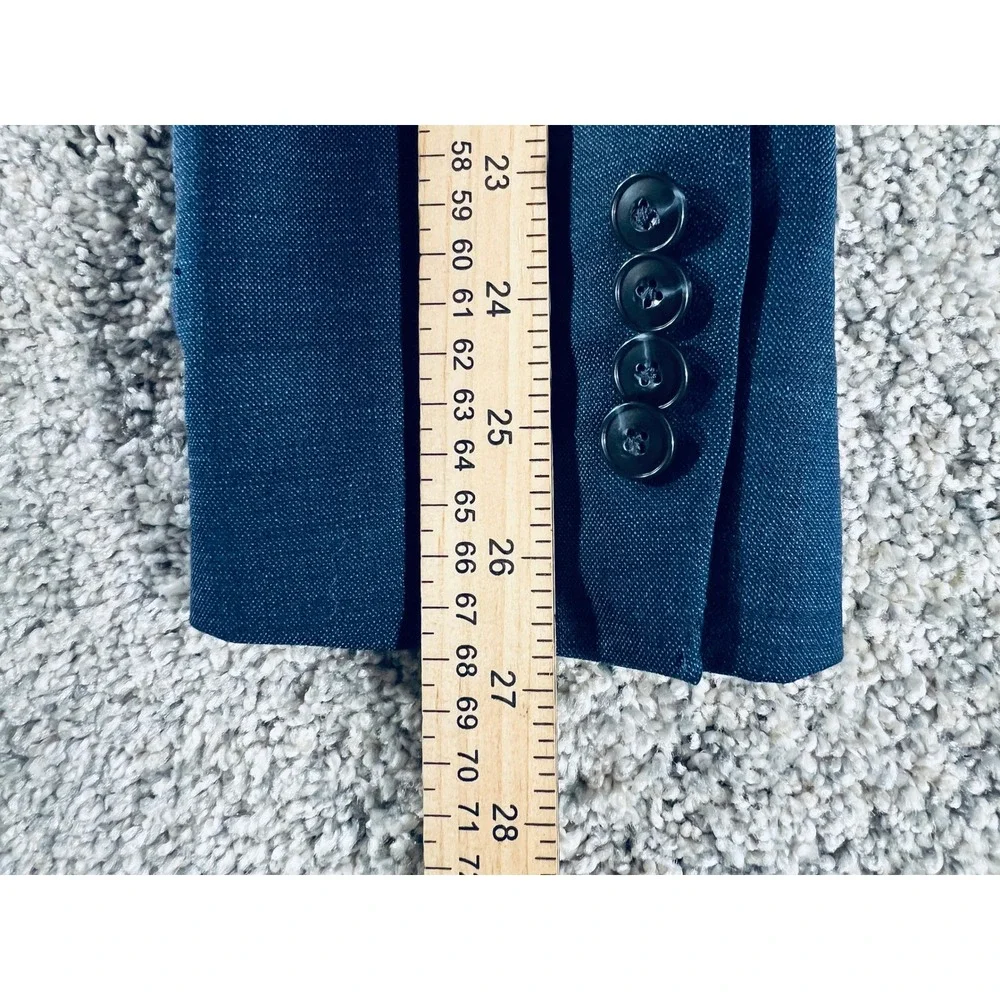 Jos A Bank 1905 Slim Fit Blue Wool Blend Blazer Sport Coat 40 Long brrr Comfort